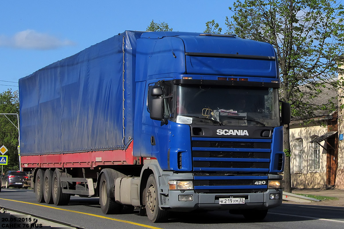 Брянская область, № К 219 УМ 32 — Scania ('1996, общая модель)