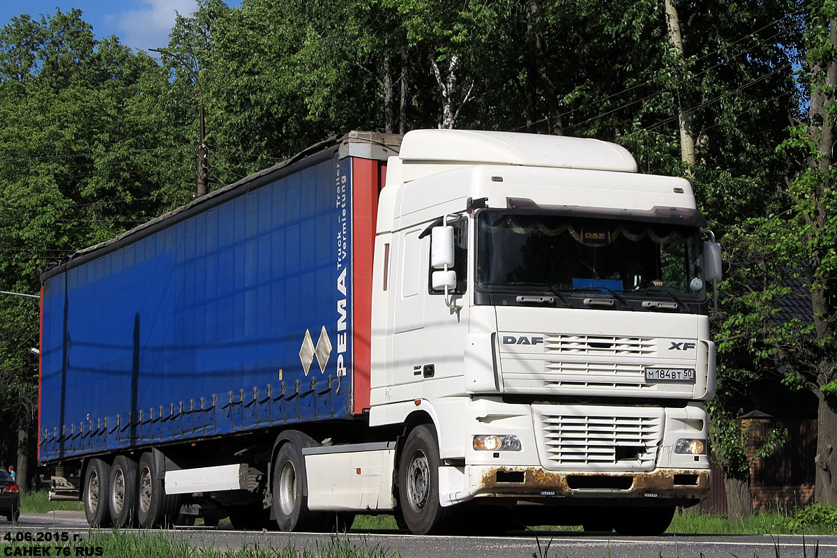 Московская область, № М 184 ВТ 50 — DAF XF95 FT