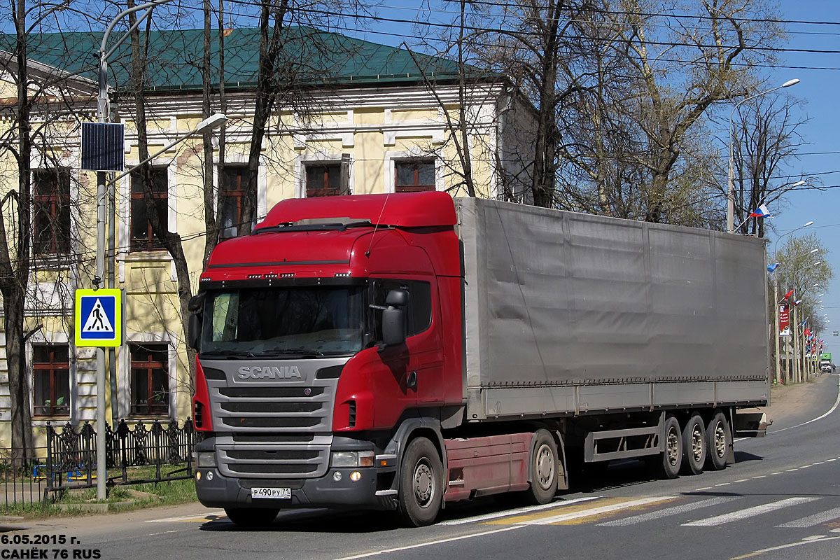 Тульская область, № Р 490 РУ 71 — Scania ('2009, общая модель)