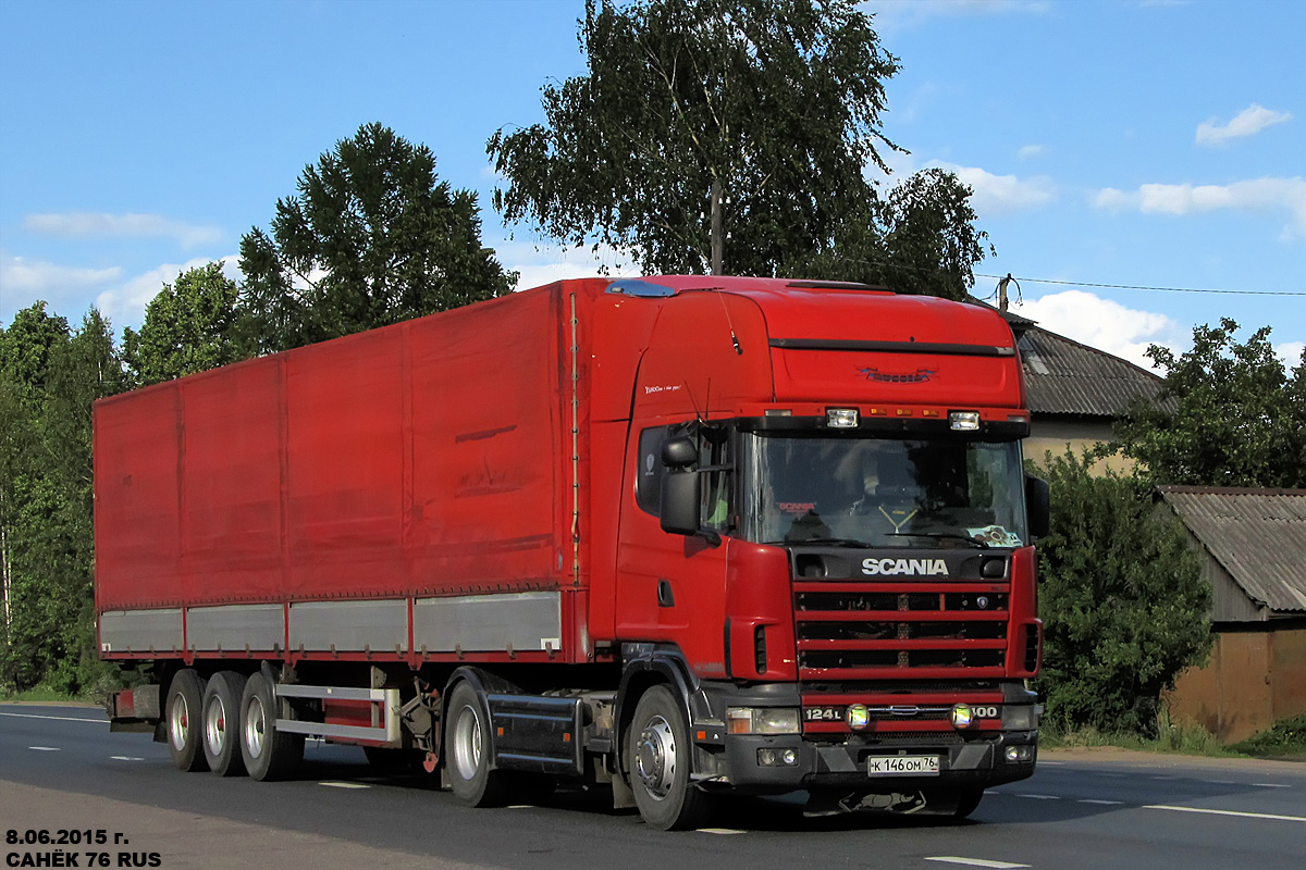 Ярославская область, № К 146 ОМ 76 — Scania ('1996) R124L