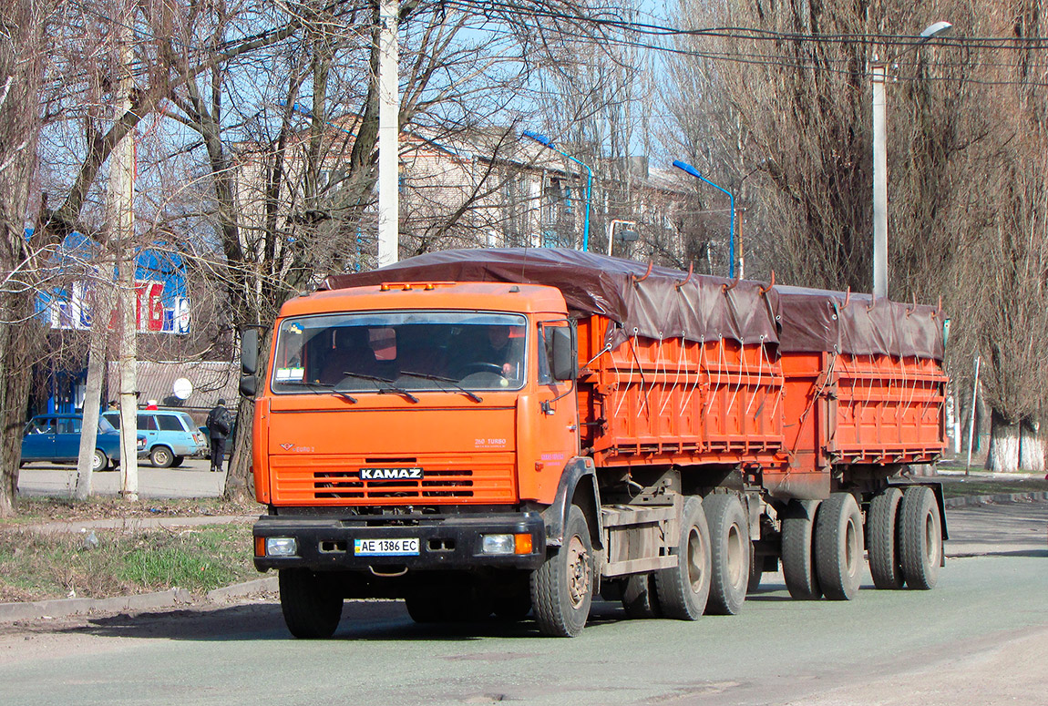 Днепропетровская область, № АЕ 1386 ЕС — КамАЗ-65115 [651150]