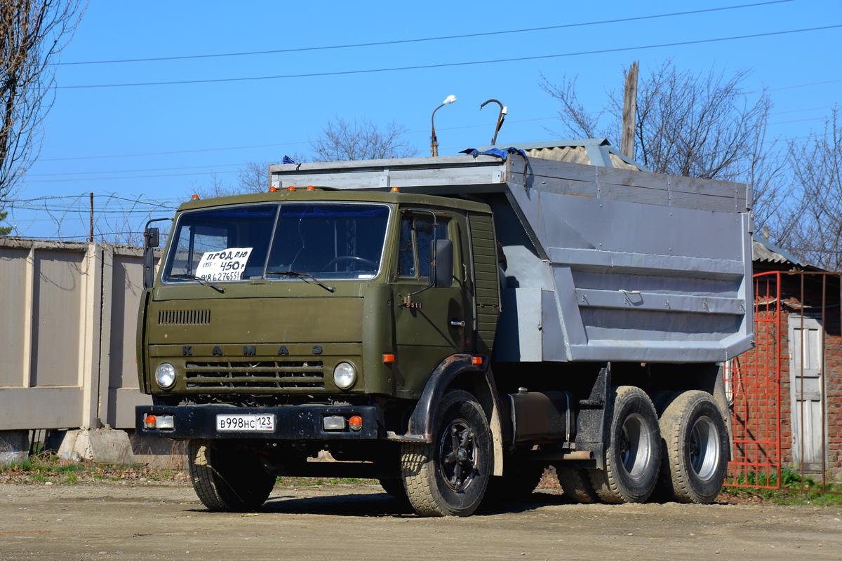 Краснодарский край, № В 998 НС 123 — КамАЗ-55111 (общая модель)