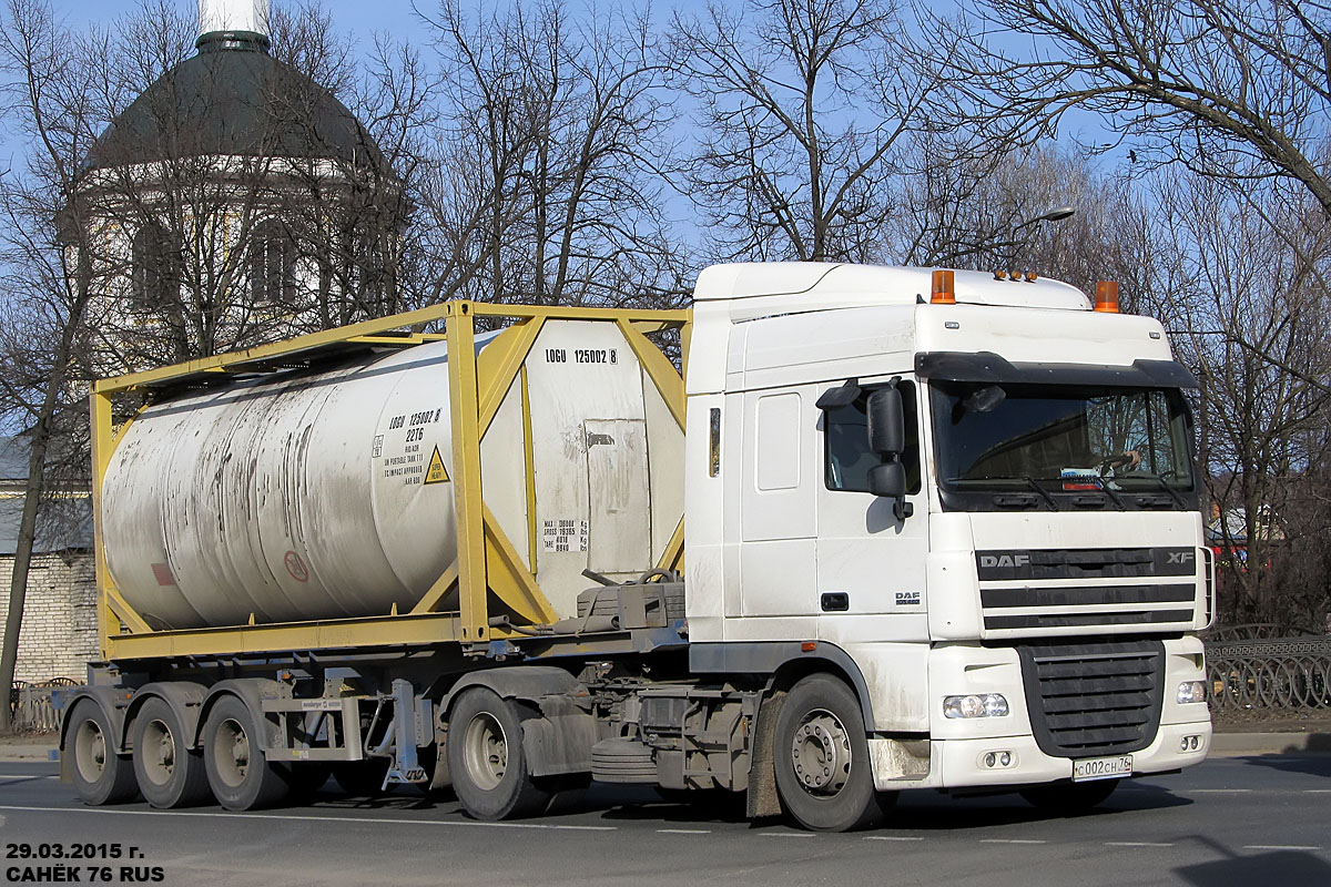 Ярославская область, № С 002 СН 76 — DAF XF105 FT