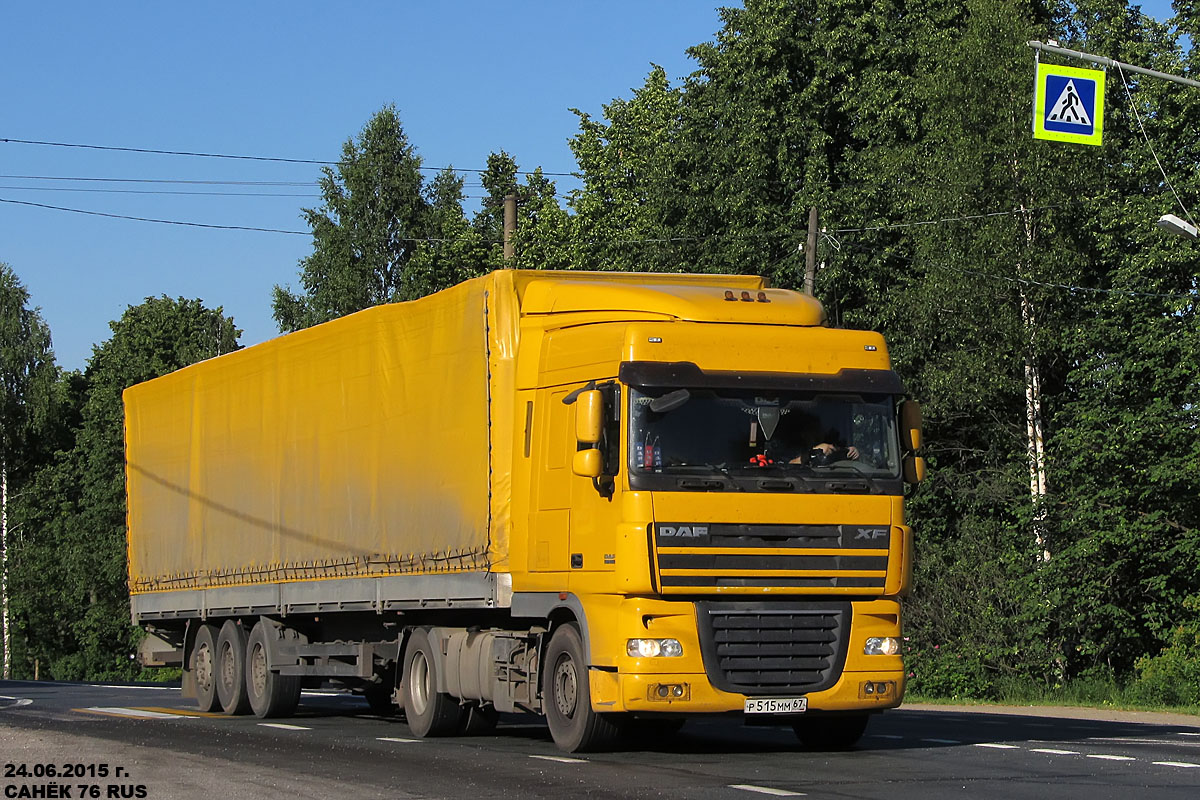 Смоленская область, № Р 515 ММ 67 — DAF XF105 FT