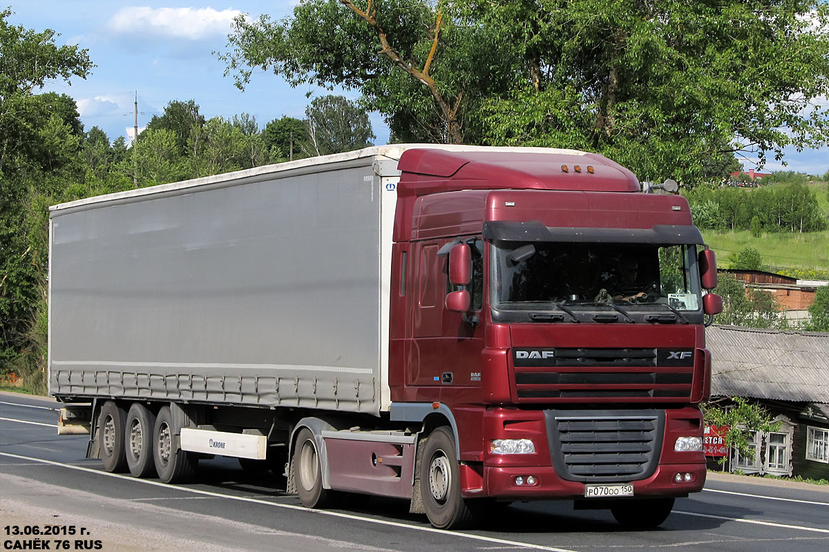 Московская область, № Р 070 ОО 150 — DAF XF105 FT