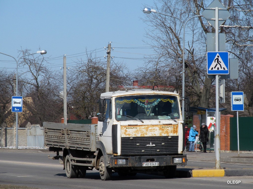 Витебская область, № АВ 9343-2 — МАЗ-4370 (общая модель)