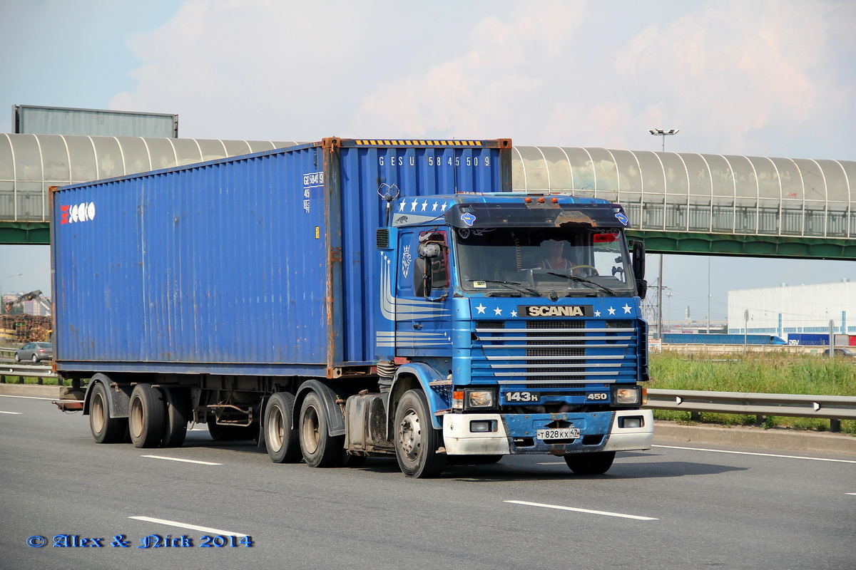 Ленинградская область, № Т 828 КХ 47 — Scania (II) R143H