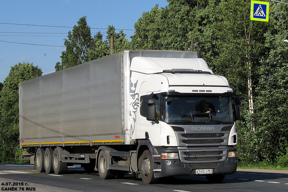 Ростовская область, № А 143 СУ 161 — Scania ('2011) P360