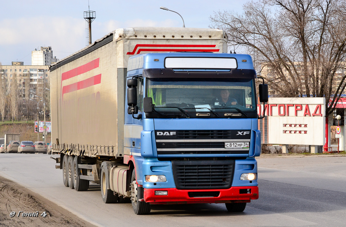 Волгоградская область, № С 812 МР 34 — DAF XF95 FT