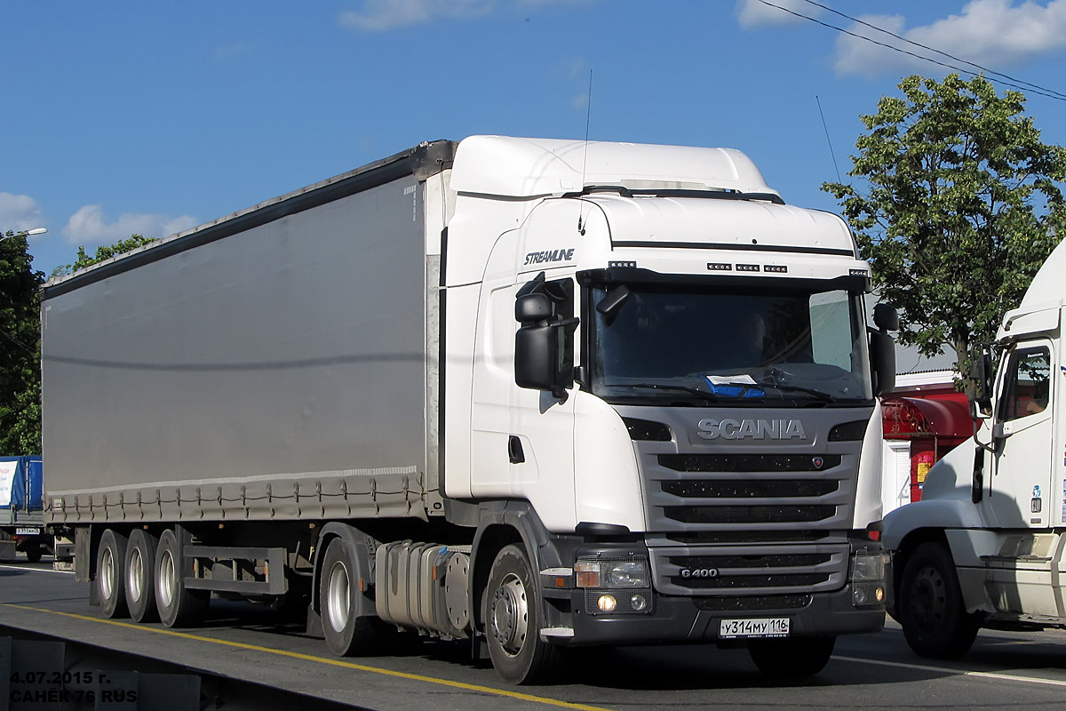Татарстан, № У 314 МУ 116 — Scania ('2013) G400