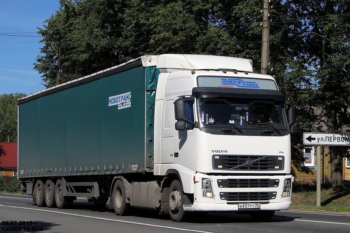 Вологодская область, № А 837 РТ 35 — Volvo ('2002) FH12.400