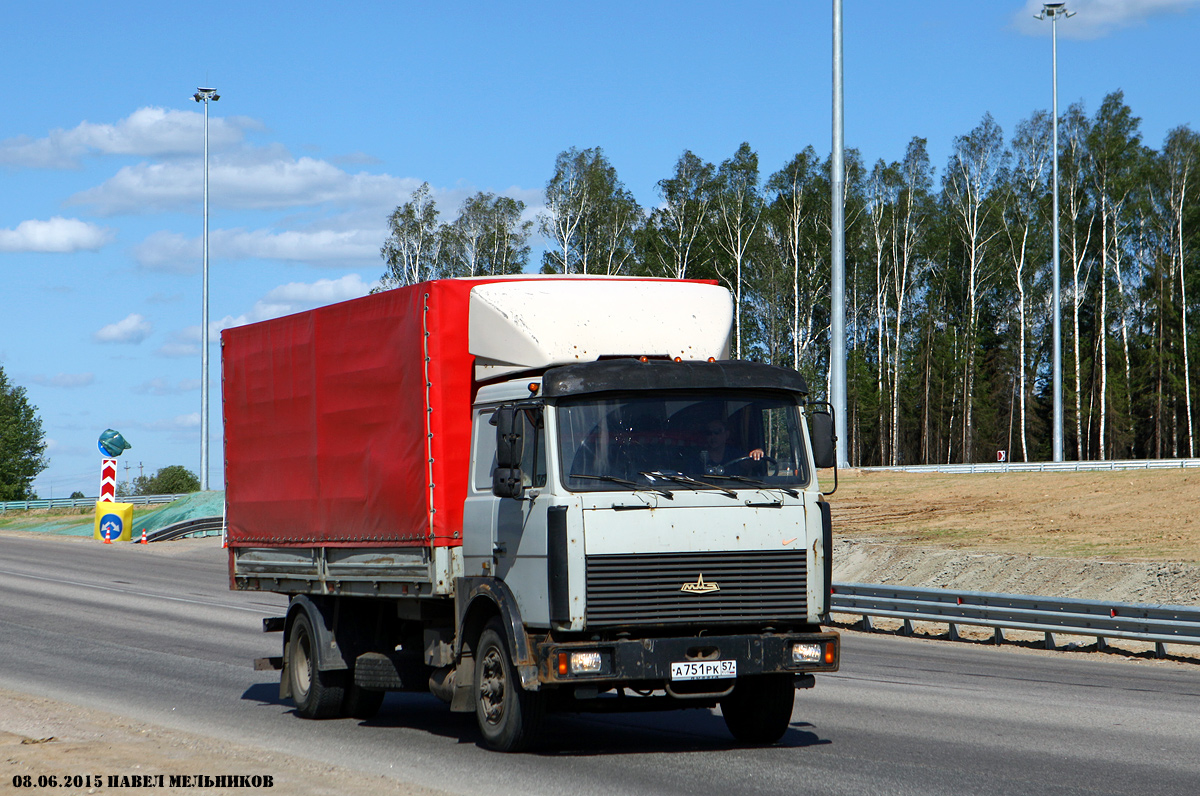 Орловская область, № А 751 РК 57 — МАЗ-5336 (общая модель)