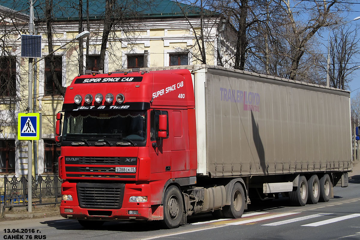 Вологодская область, № Е 388 СК 35 — DAF XF95 FT