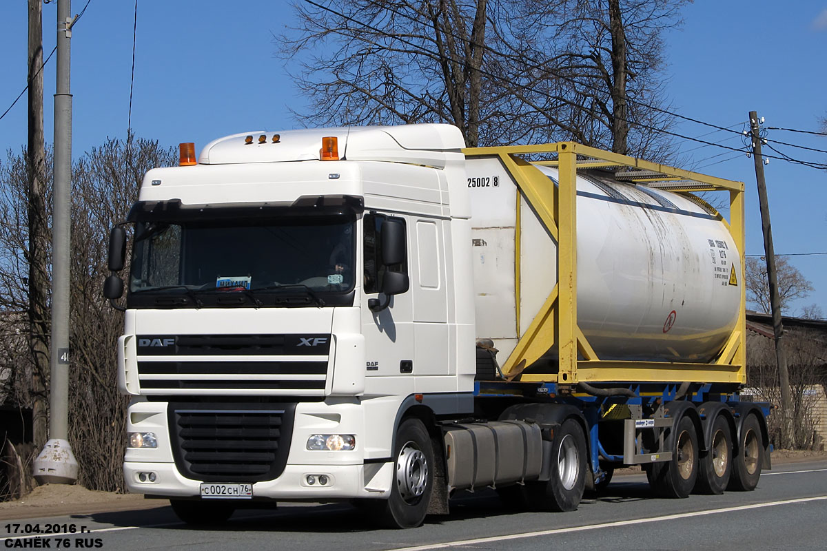 Ярославская область, № С 002 СН 76 — DAF XF105 FT