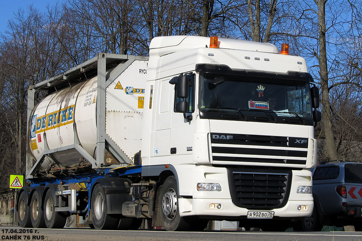 Ярославская область, № А 902 ВО 76 — DAF XF105 FT