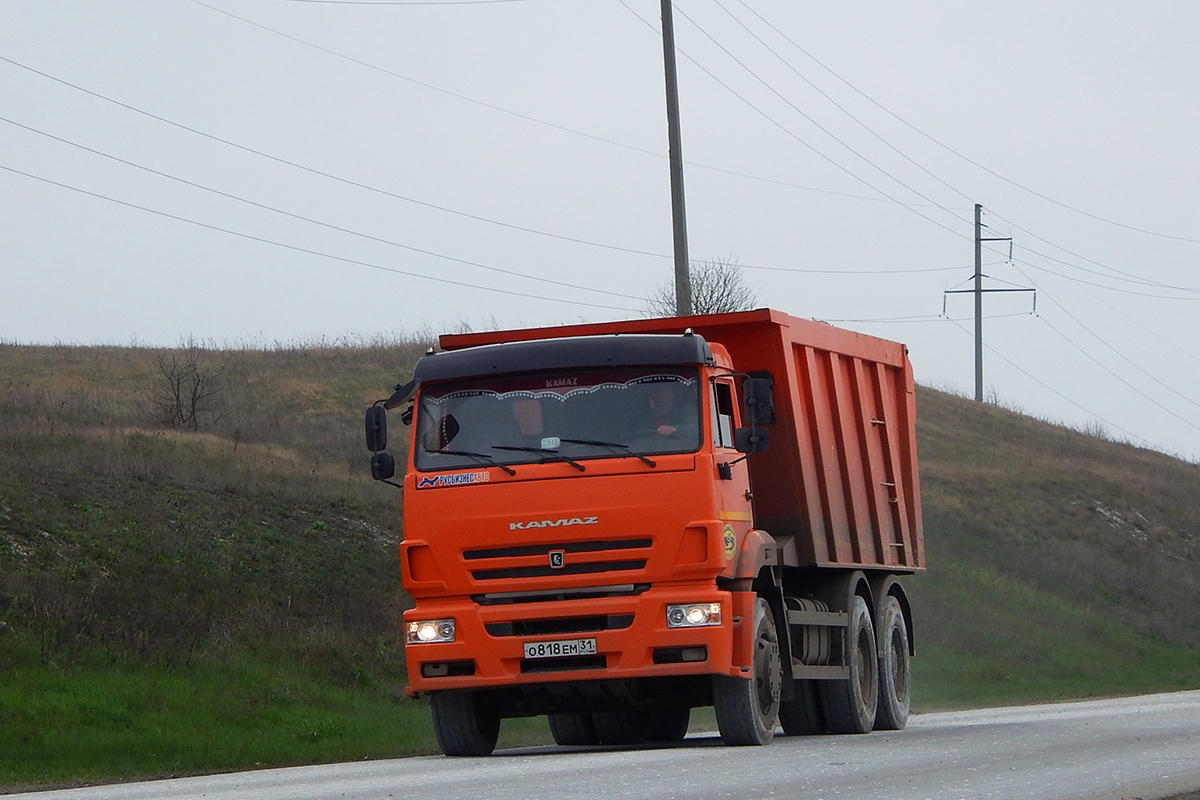 Белгородская область, № О 818 ЕМ 31 — КамАЗ-6520 (общая модель)