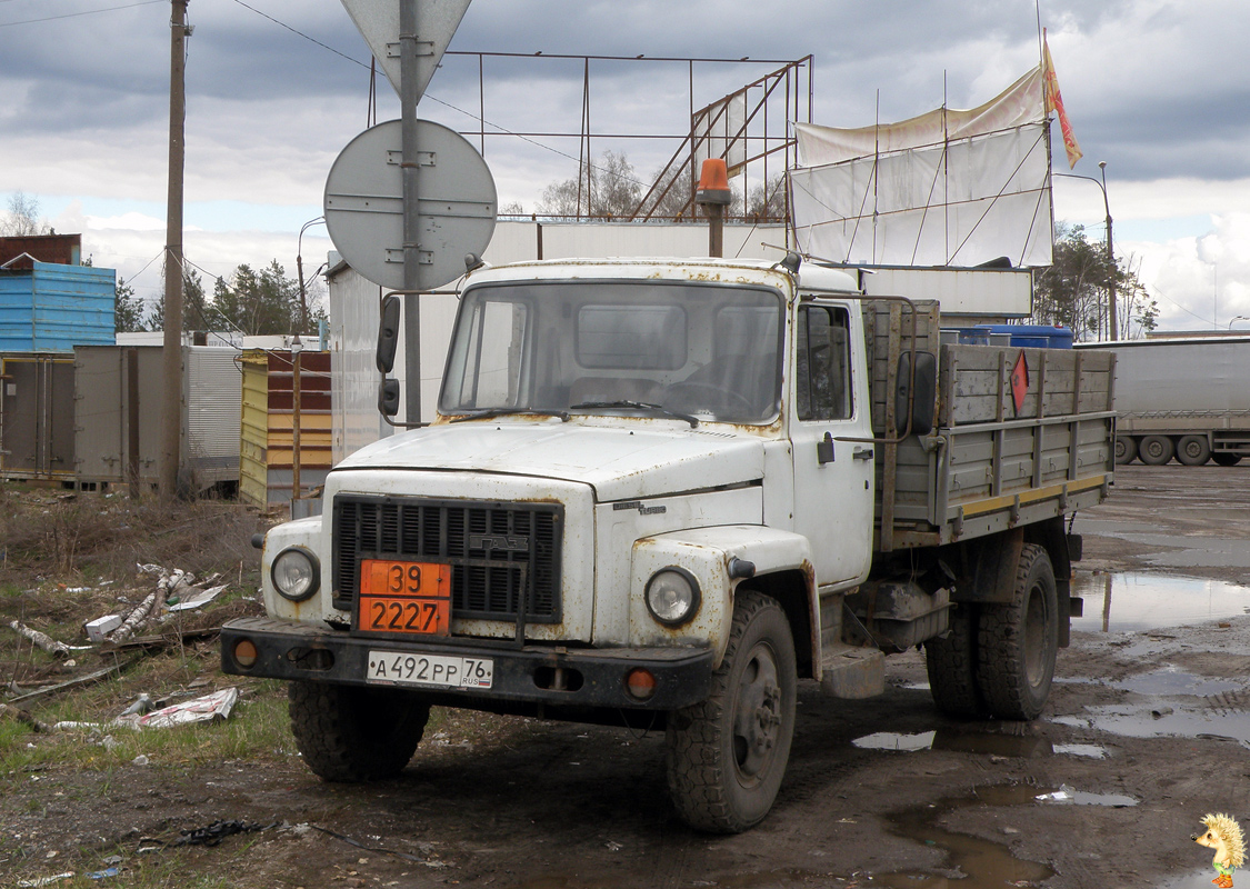 Ярославская область, № А 492 РР 76 — ГАЗ-3309