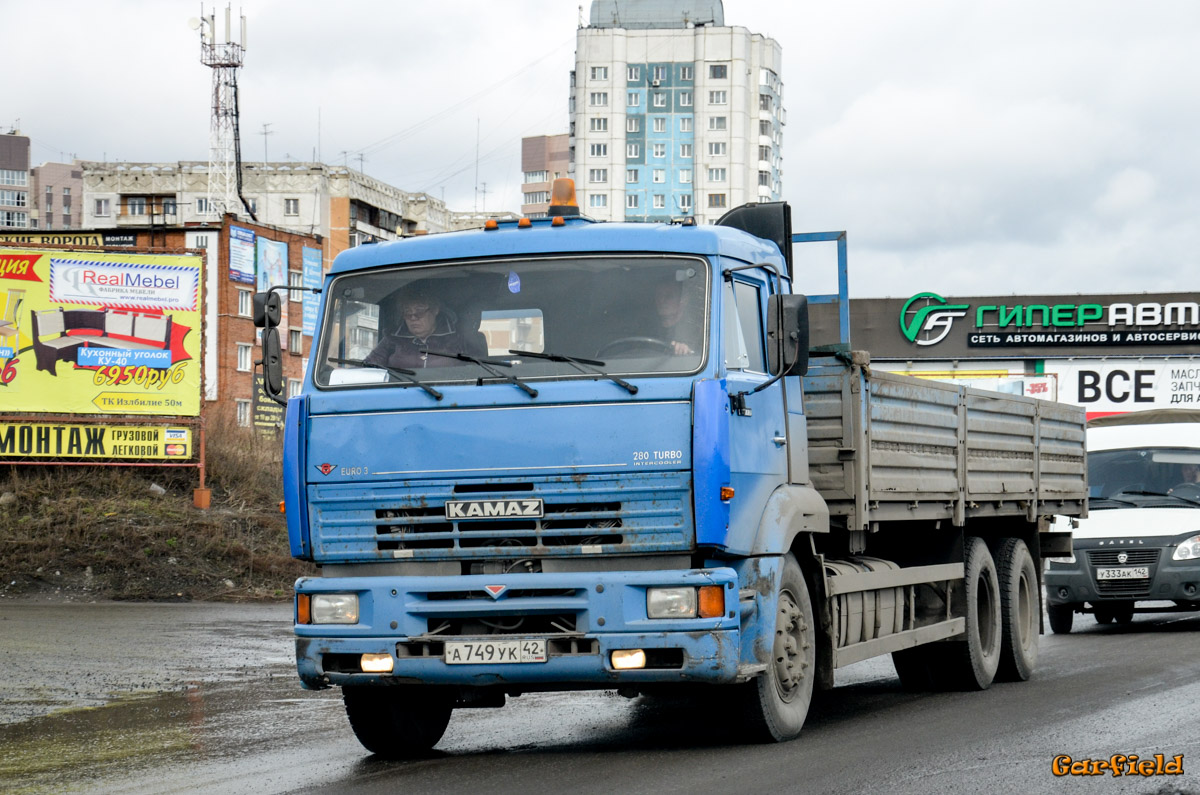 Кемеровская область, № А 749 УК 42 — КамАЗ-65117-62