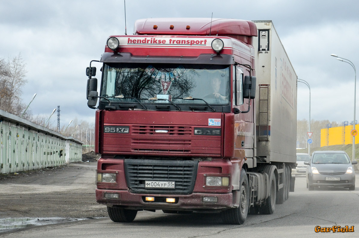 Омская область, № М 004 УР 55 — DAF 95XF FT