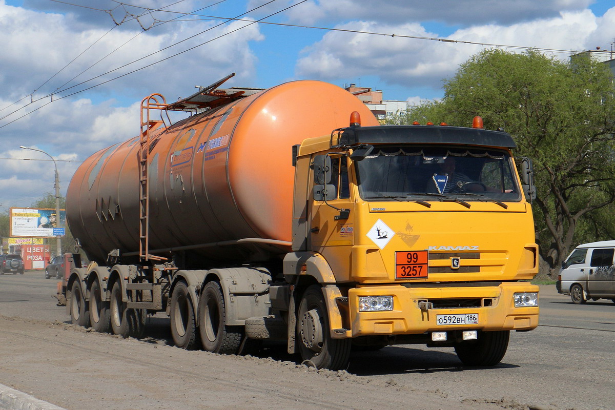 Ханты-Мансийский автоном.округ, № О 592 ВН 186 — КамАЗ-65116-N3