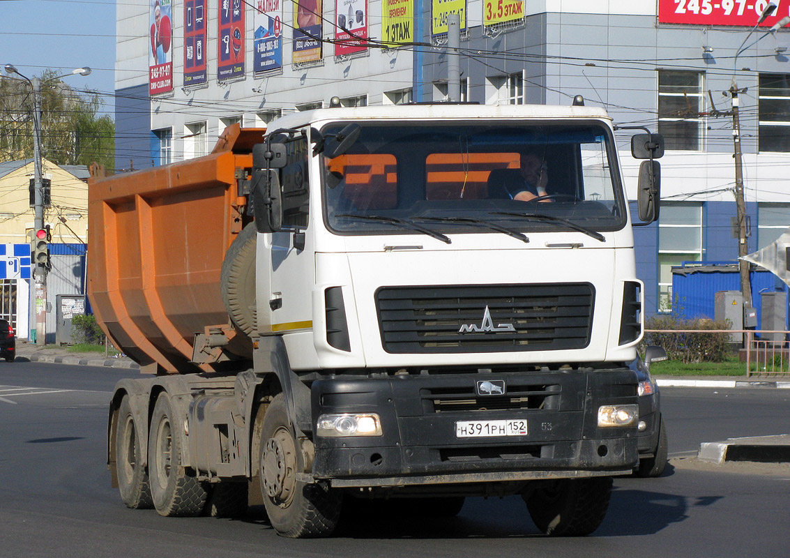 Нижегородская область, № Н 391 РН 152 — МАЗ-6501W6