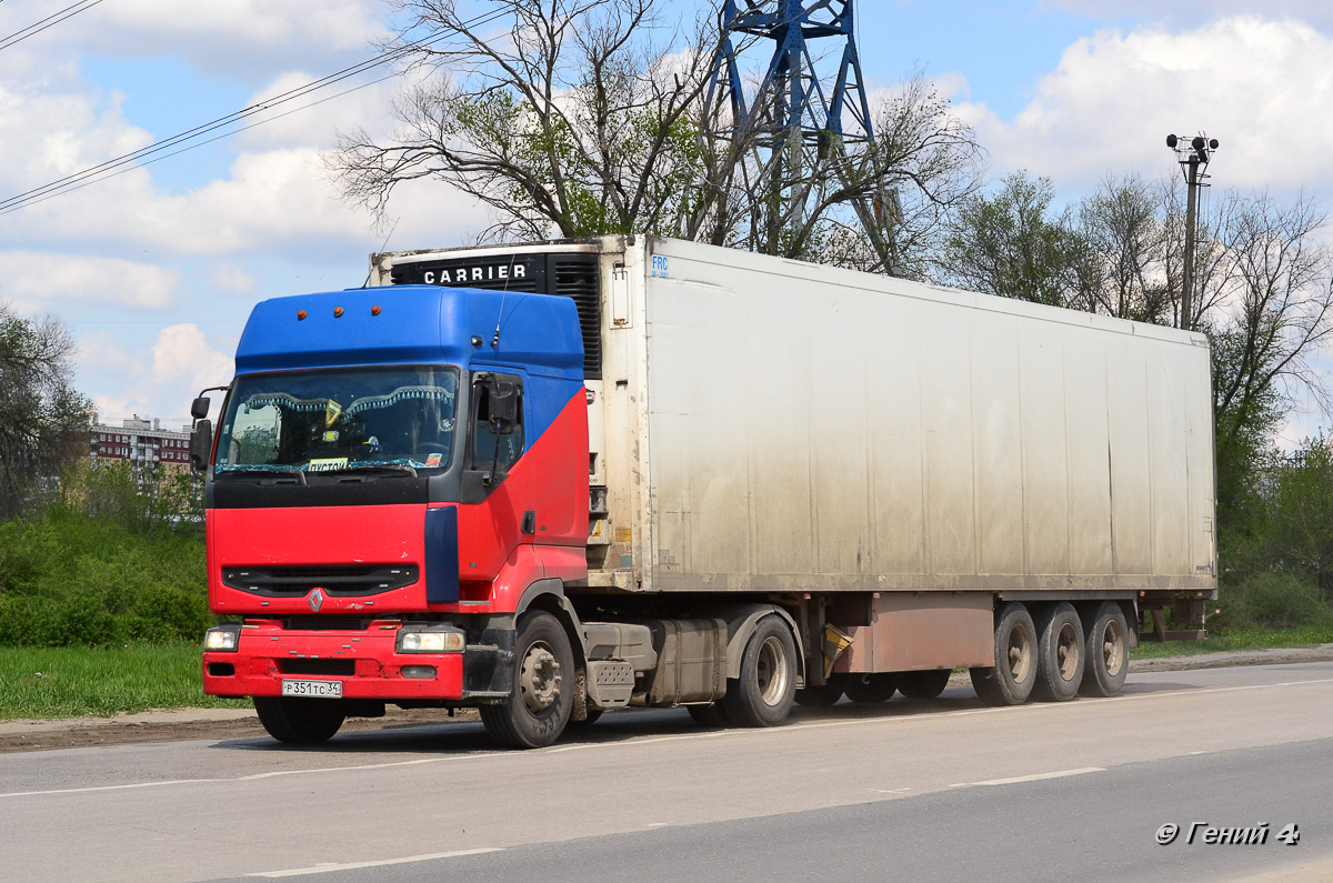 Волгоградская область, № Р 351 ТС 34 — Renault Premium ('1996)