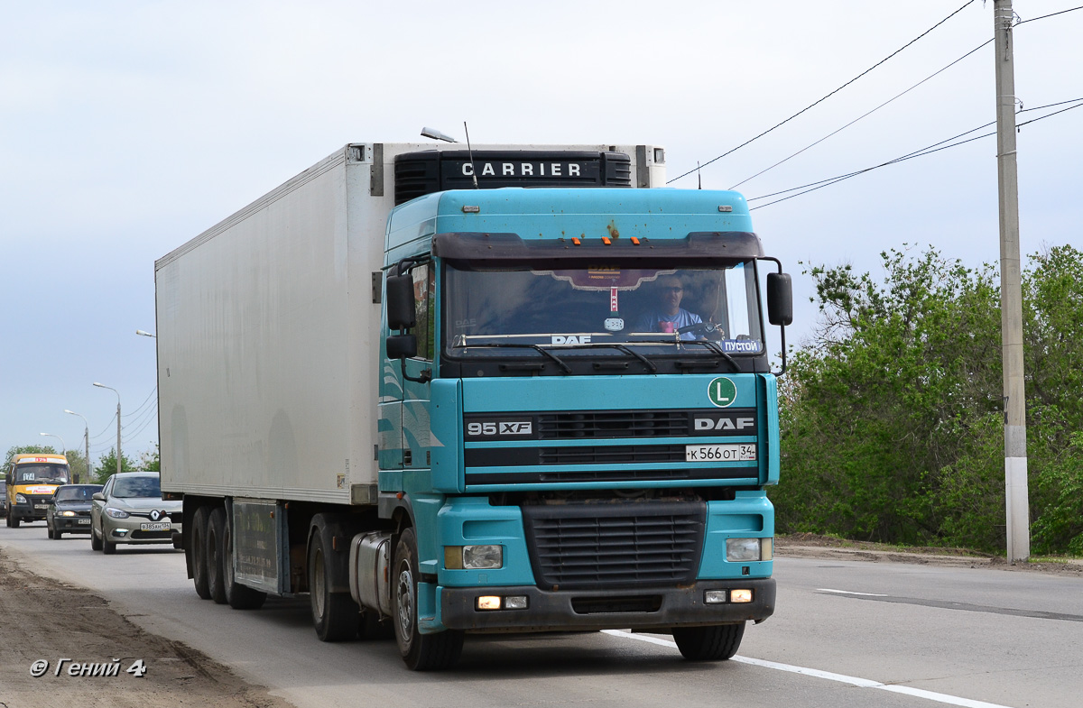 Волгоградская область, № К 566 ОТ 34 — DAF 95XF FT