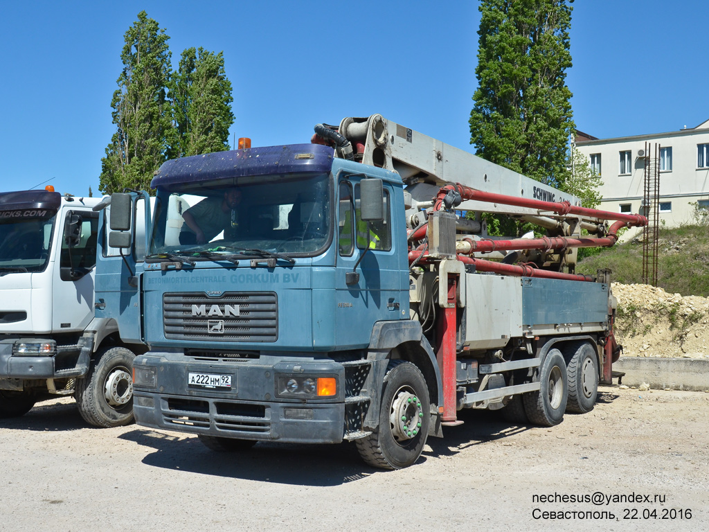 Севастополь, № А 222 НМ 92 — MAN F2000 (общая модель)