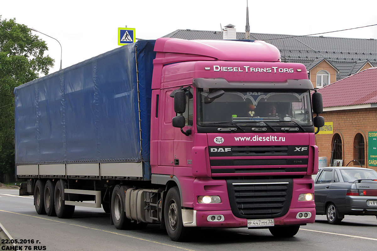 Брянская область, № Р 447 ММ 32 — DAF XF105 FT