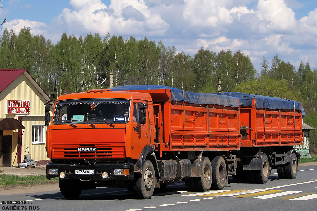 Вологодская область, № А 768 СО 35 — КамАЗ-65115-D3