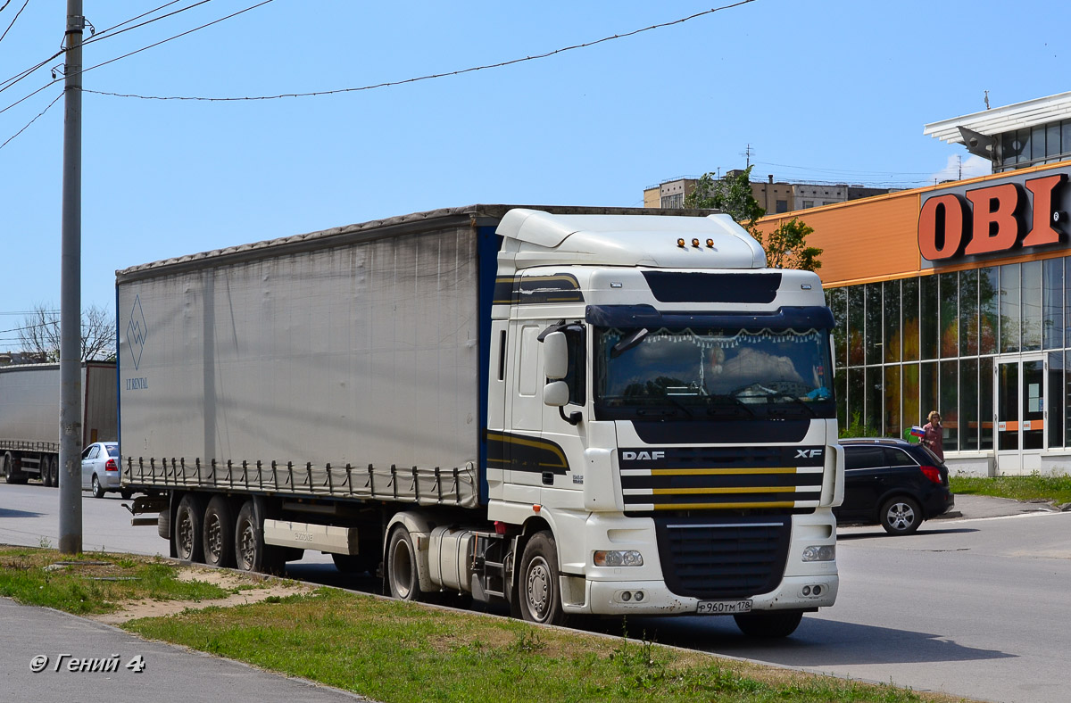 Санкт-Петербург, № Р 960 ТМ 178 — DAF XF105 FT