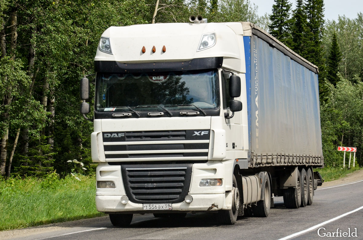 Пермский край, № Т 556 ВХ 59 — DAF XF105 FT