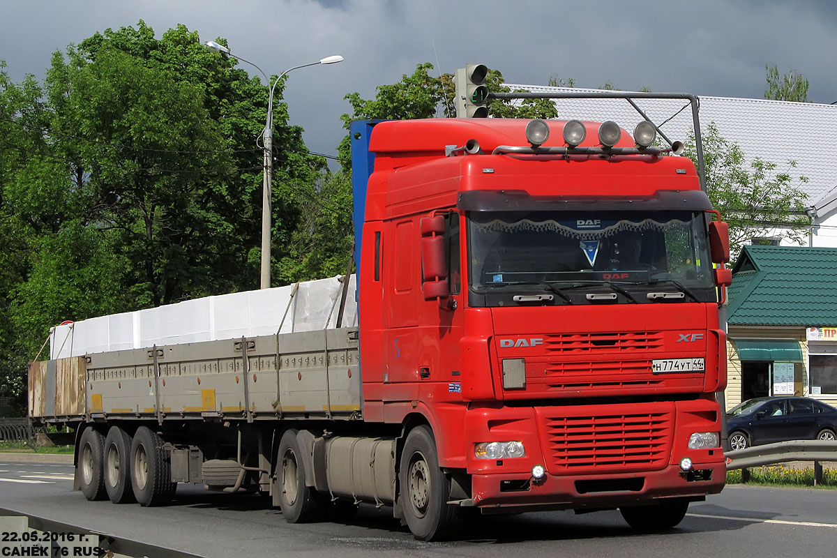 Костромская область, № Н 774 УТ 44 — DAF XF95 FT