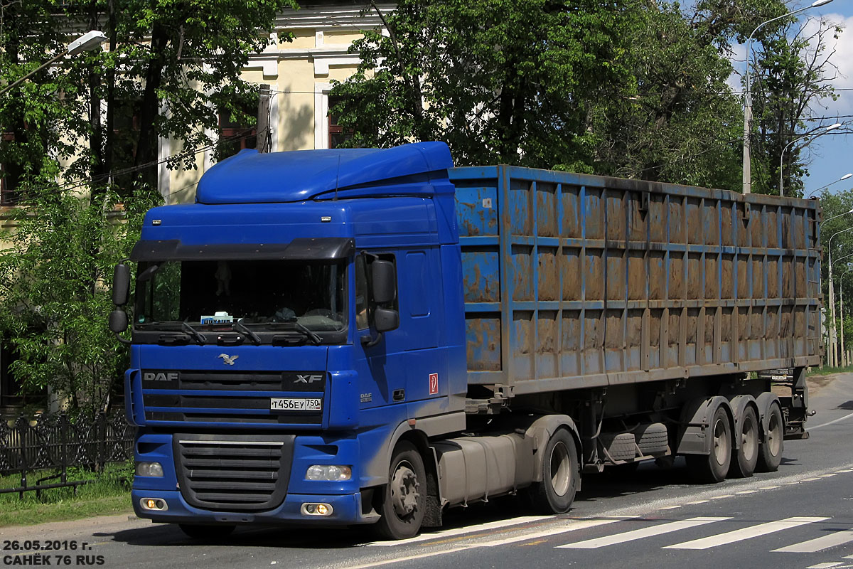 Московская область, № Т 456 ЕУ 750 — DAF XF105 FT