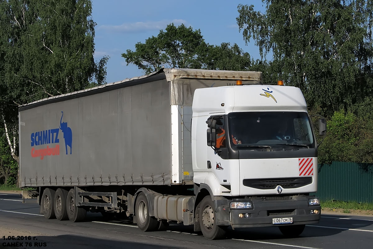 Ярославская область, № С 067 СМ 76 — Renault Premium ('1996)