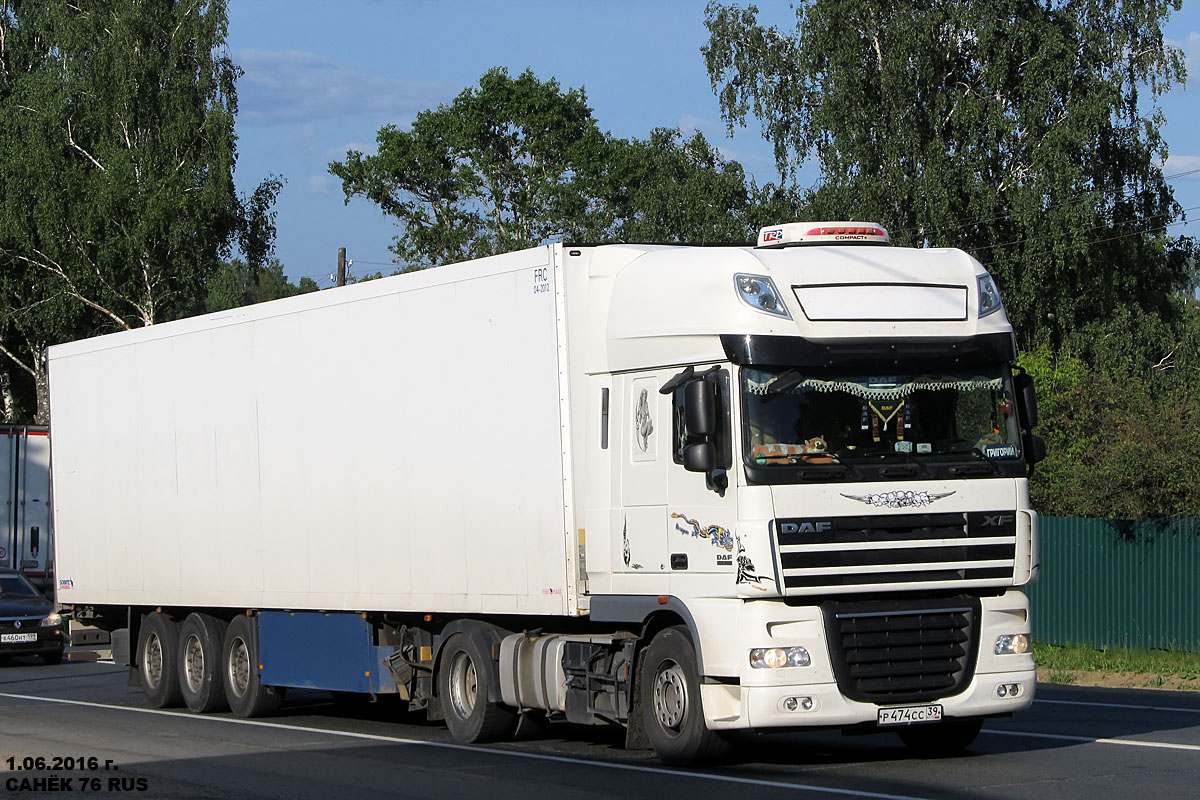 Калининградская область, № Р 474 СС 39 — DAF XF105 FT