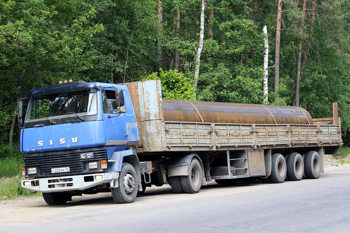 Нижегородская область, № Х 222 ВК 52 — Sisu SM (Общая модель)