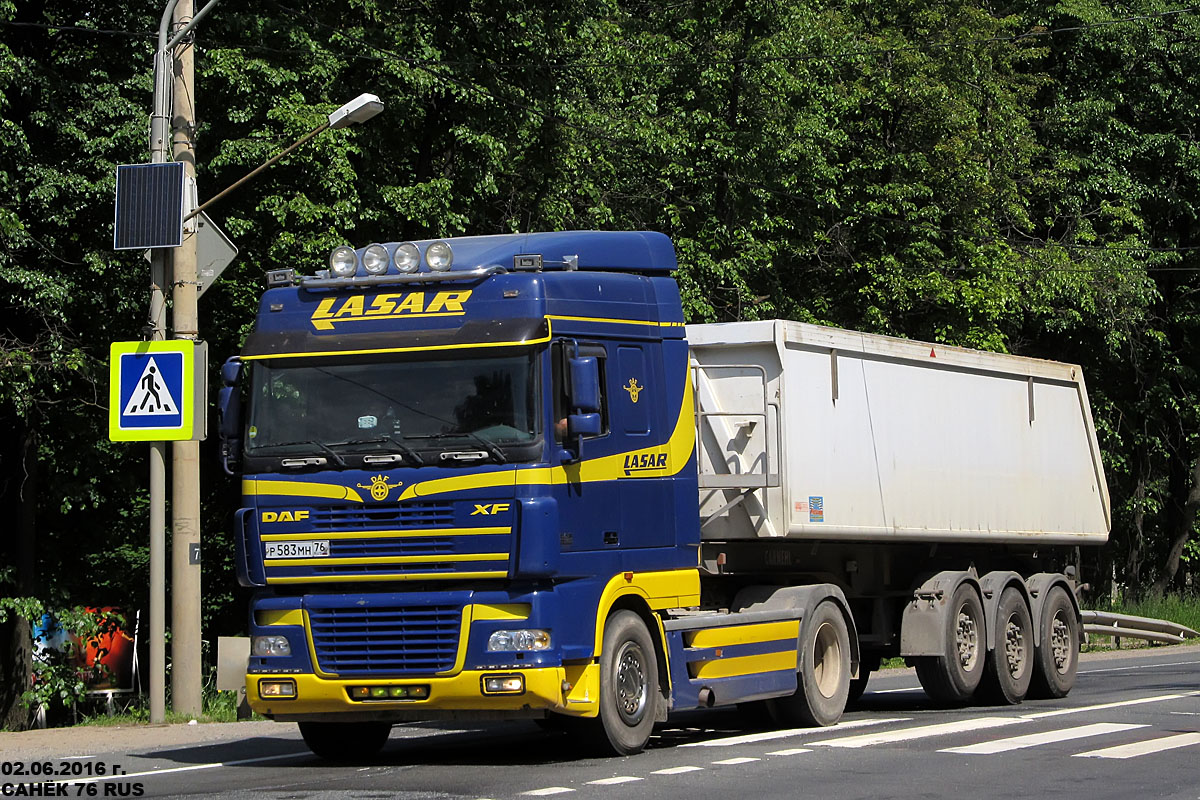 Ярославская область, № Р 583 МН 76 — DAF XF95 FT