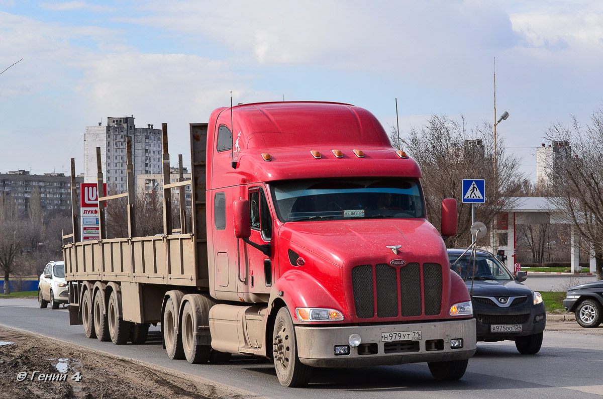 Тульская область, № Н 979 УТ 71 — Peterbilt 387