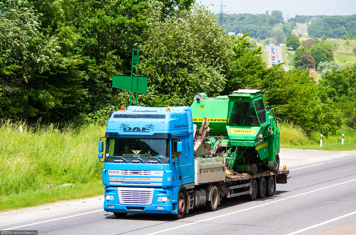 Закарпатская область, № АО 4289 АХ — DAF XF95 FT