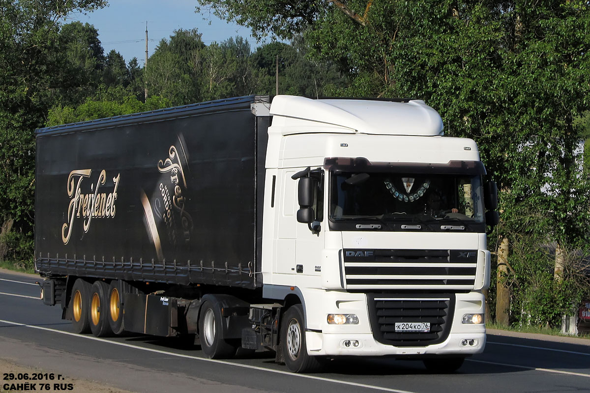 Ярославская область, № К 204 КО 76 — DAF XF105 FT