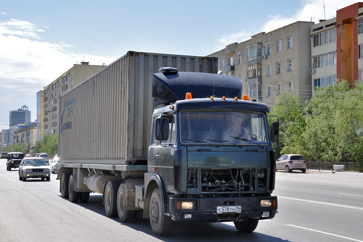 Амурская область, № С 578 ТН 28 — МАЗ-6422 (общая модель); Амурская область, № АМ 3148 28 —  Модель неизвестна