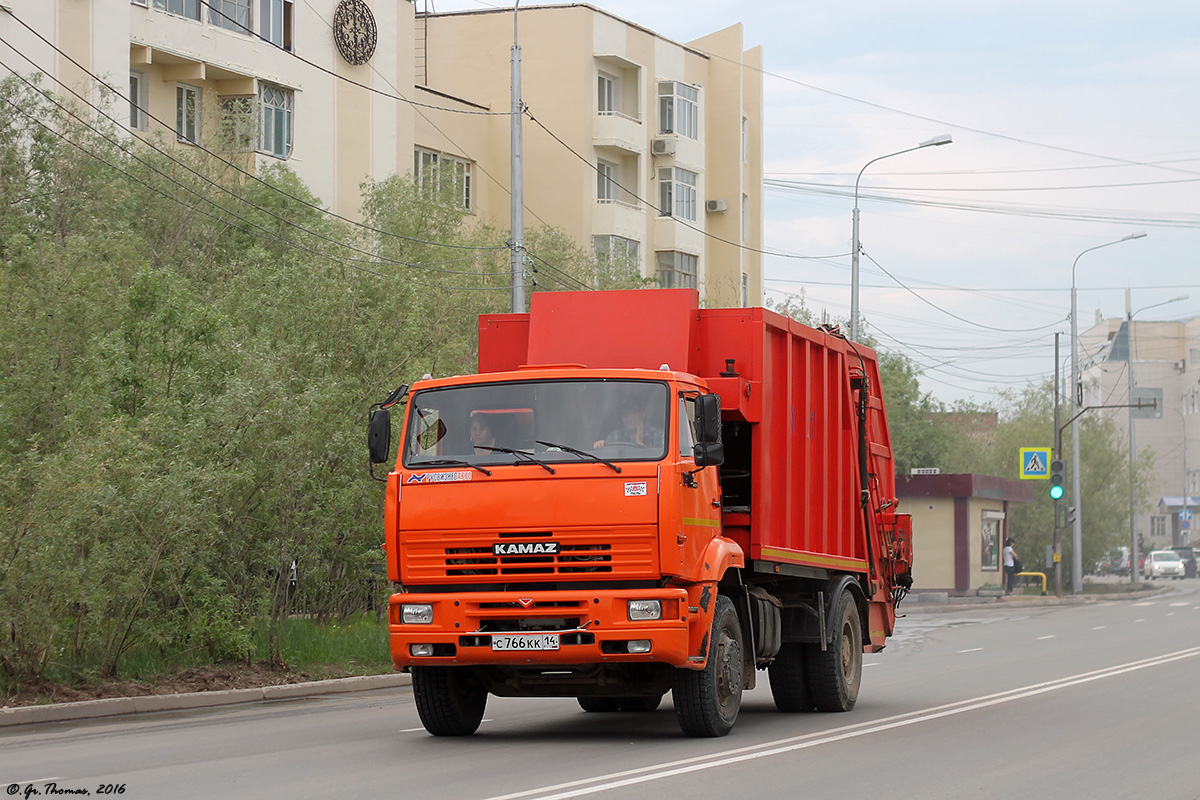 Саха (Якутия), № С 766 КК 14 — КамАЗ-53605 (общая модель)