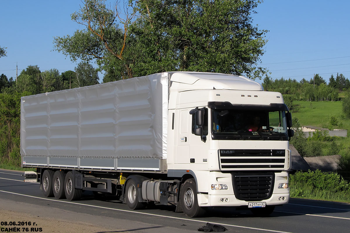 Смоленская область, № А 217 НУ 67 — DAF XF105 FT