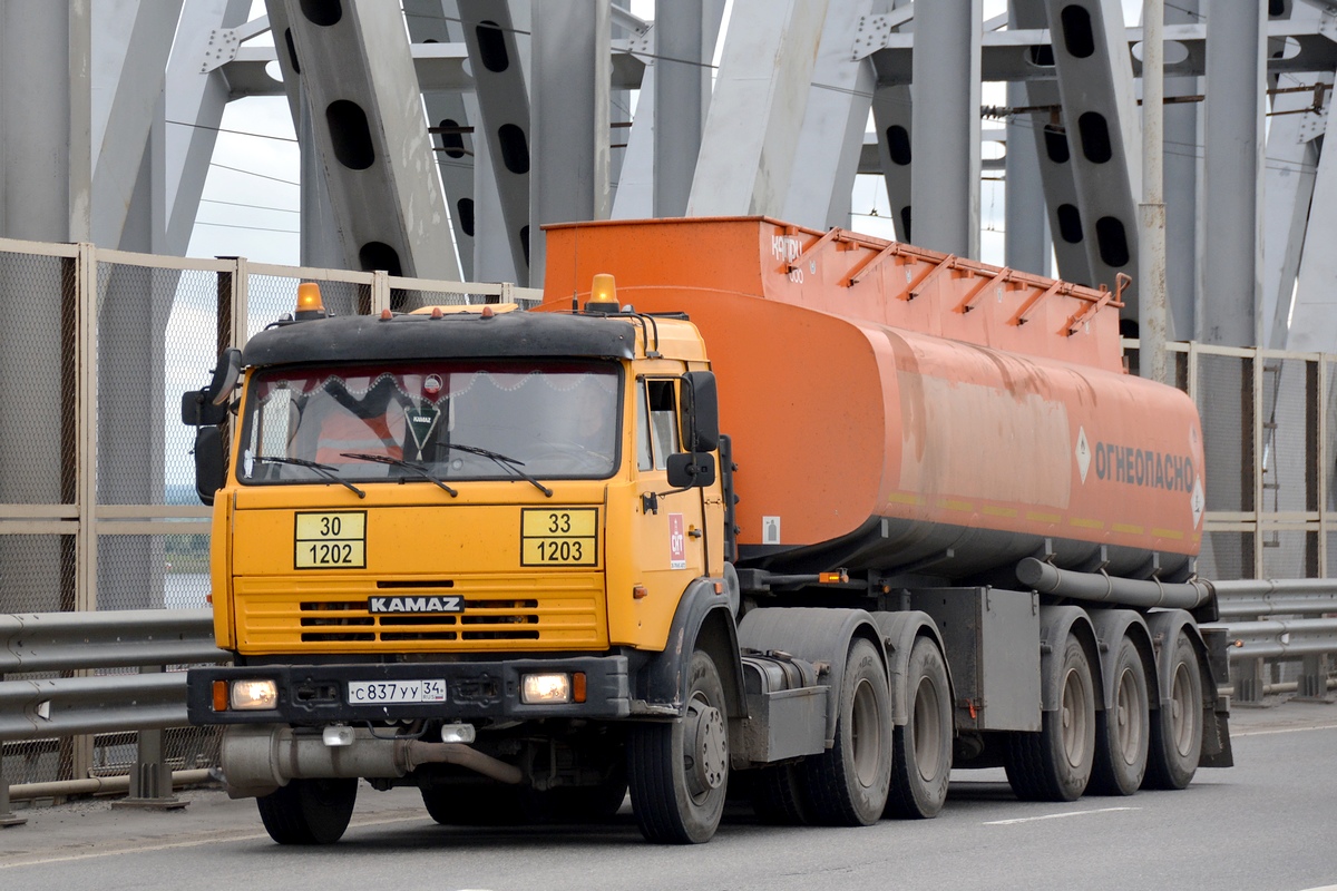 Волгоградская область, № С 837 УУ 34 — КамАЗ-65116-62