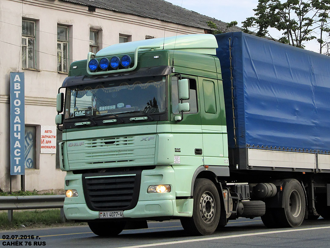 Гродненская область, № АІ 4077-4 — DAF XF105 FT