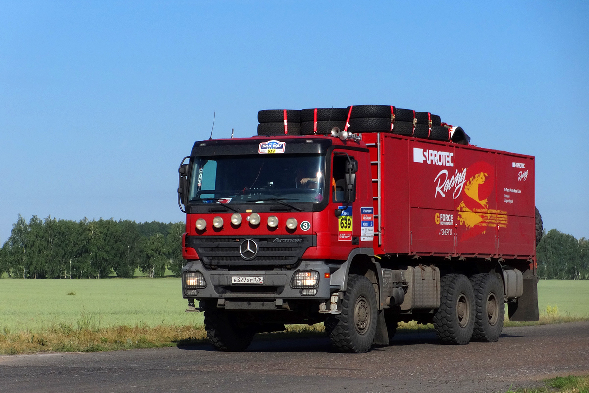 Санкт-Петербург, № Е 327 ХЕ 178 — Mercedes-Benz Actros ('2003) 2546; Ралли Шёлковый Путь (Башкортостан)