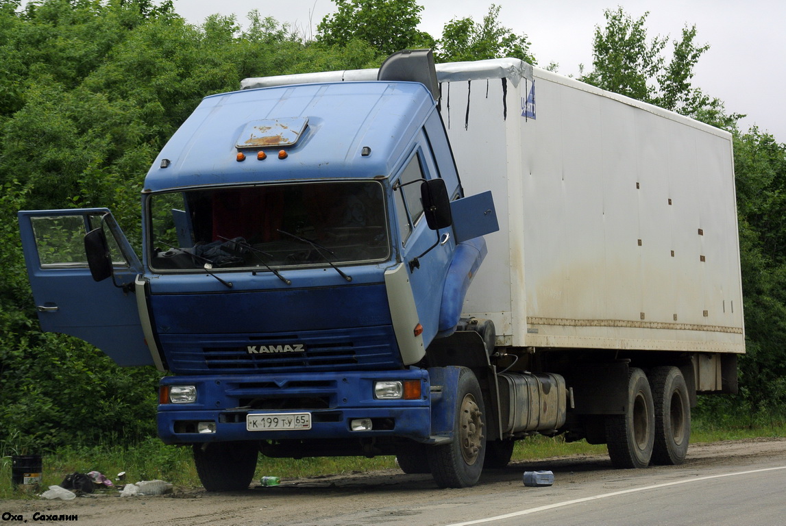 Сахалинская область, № К 199 ТУ 65 — КамАЗ-65117-62