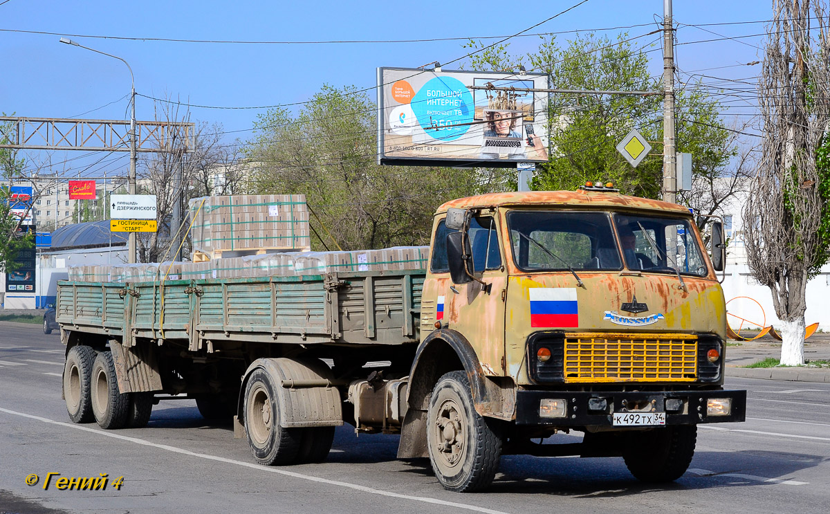 Волгоградская область, № К 492 ТХ 34 — МАЗ-5334