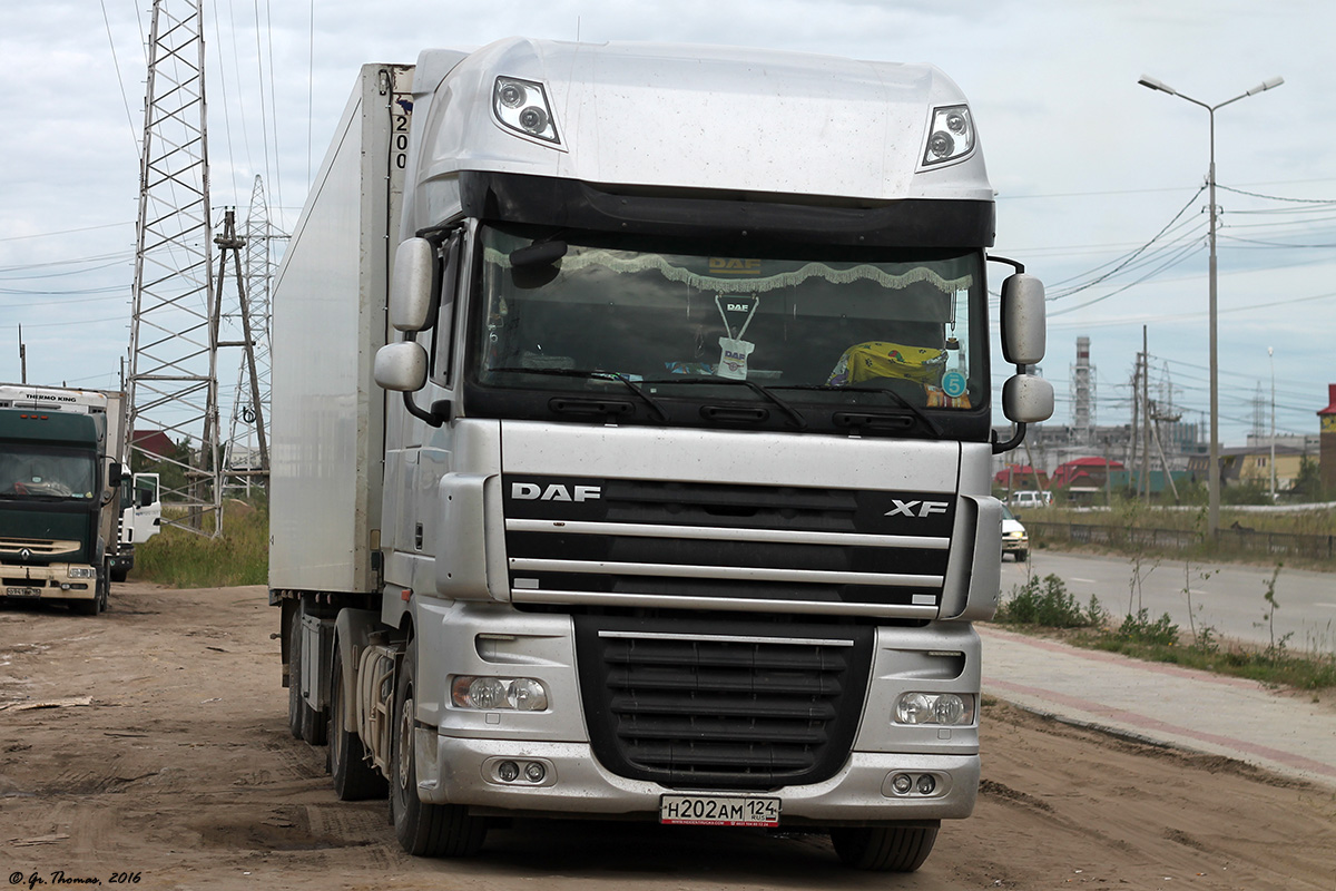 Красноярский край, № Н 202 АМ 124 — DAF XF105 FT